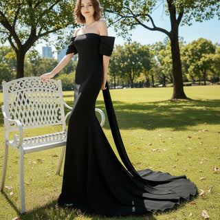 off-shoulder-black-formal-dress