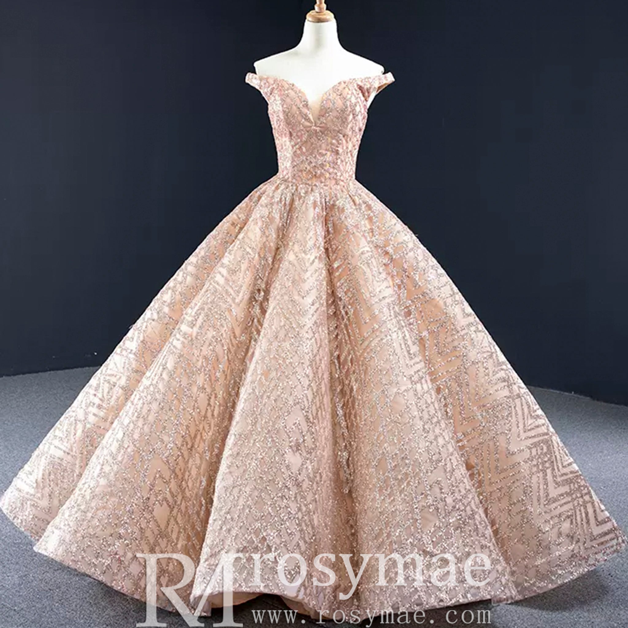 Blush Pink Quinceanera Dress Off The Shoulder Sweet 15 16 Ball Gown Blush / 0 Blush Pink Quinceanera Dress Off The Shoulder Sweet 15 16 Ball Gown Blush / 0