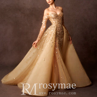Champagne Gold Wedding Dress