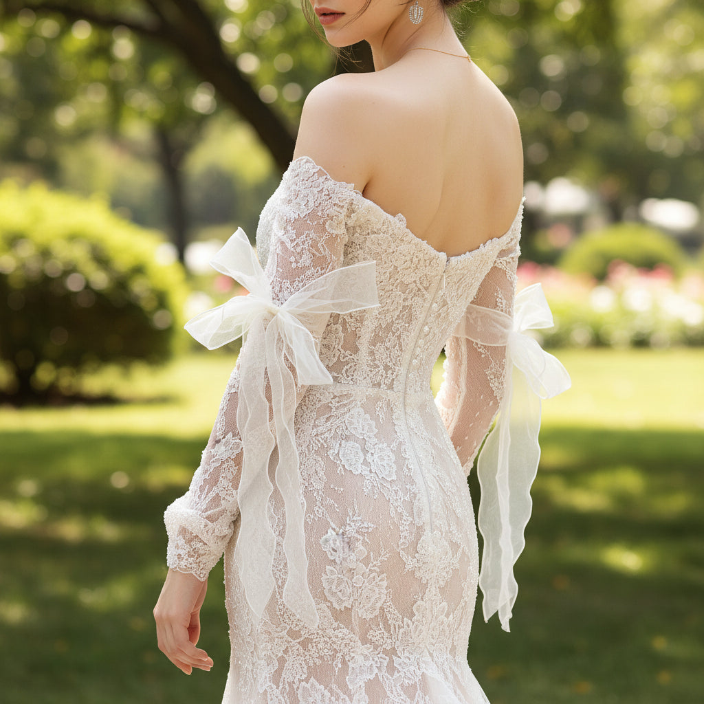 Unique Bohemian Mermaid Wedding Dresses Boho Bridal Gown – Rosymae Unique Bohemian Mermaid Wedding Dresses Boho Bridal Gown – Rosymae
