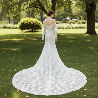 Robes de mariée sirène bohème uniques Robe de mariée Boho