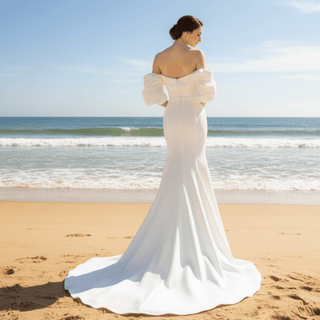 Off the Shoulder Mermaid Style Bridal Gowns Wedding Dresses - Rosymae