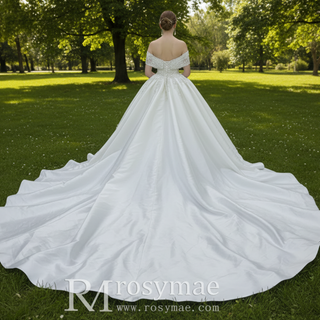 Puffy Wedding Dresses & Big Poofy Gowns with Off the Shoulder