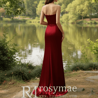 Off the Shoulder Slim Fit and Flare Formal Prom Dress - Rosymae