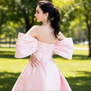 Off the Shoulder Womens Pink Cocktail & Party Dresses – Rosymae