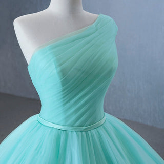 One Shoulder Ball Gown Quinceanera Dress with Court Train - Rosymae
