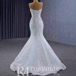 Popular Design 2 in 1 Mermaid Wedding Dress with Detachable Train - Rosymae