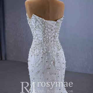 Popular Design 2 in 1 Mermaid Wedding Dress with Detachable Train - Rosymae