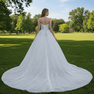 Popular Design 2 in 1 Mermaid Wedding Dress with Detachable Train - Rosymae