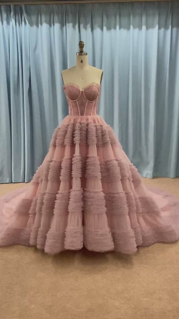 Quinceanera Celebrity Dress Tulle Sweet 16 Ball Gown Wedding Dress