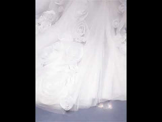 Ball Gown Off the Shoulder Organza Luxury Wedding Dress