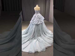 Strapless Tulle Ball Gown Formal Gown Prom Dress with Sweetheart