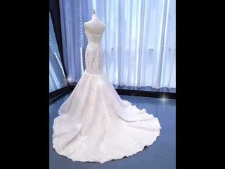 Vintage Mermaid Lace Wedding Dress with High Neck Cape