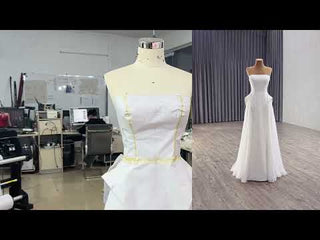 Sheath Wedding Dress Pink Formal Prom Party Gown with Ruffle