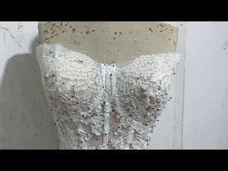 Luxury Off the Shoulder Long Sleeve Ball Gown Wedding Dress