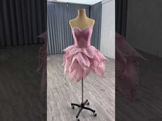 2 in 1 Quinceanera Dresses Organza Ball Gown Flower Luxury Party Gowns