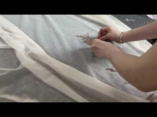 Gorgeous Pale Yellow Quinceanera Dress with Rhinestone and 3D Flowers