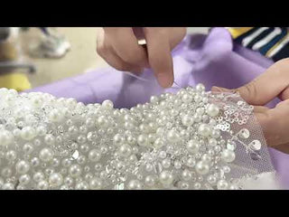 Exquisite Wedding Gown For Bride Organza Full Sleeves Wedding Dress