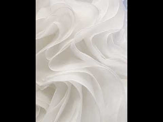 Elegant Ruffle Skirt Trumpet Wedding Dress with Detachable Sleeves