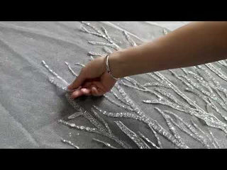 Strapless Puffy Skirt Ball Gown Wedding Dress with Pearls