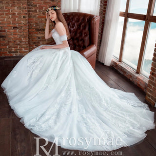 Princess Sweetheart Ball Gown Wedding Dress - Rosymae