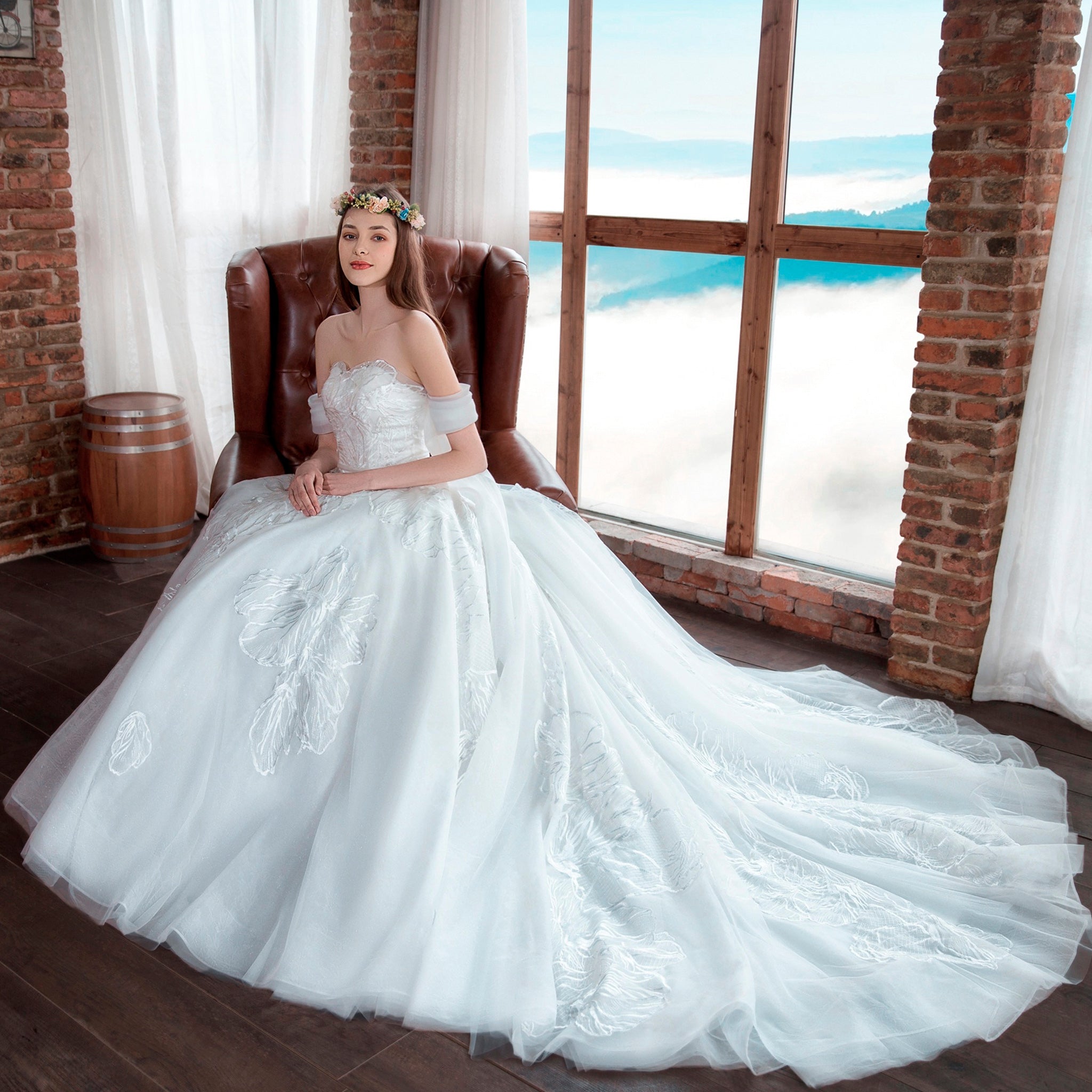 Princess Sweetheart Ball Gown Wedding Dress - Rosymae