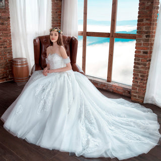 Princess Sweetheart Ball Gown Wedding Dress - Rosymae