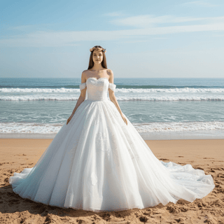 Princess Sweetheart Ball Gown Wedding Dress - Rosymae