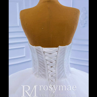 Quinceanera Celebrity Dress Tulle Sweet 16 Ball Gown Wedding Dress - Rosymae