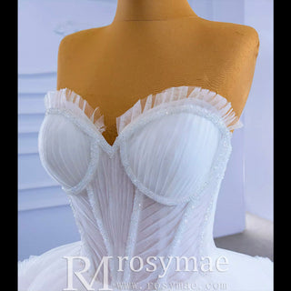Quinceanera Celebrity Dress Tulle Sweet 16 Ball Gown Wedding Dress - Rosymae