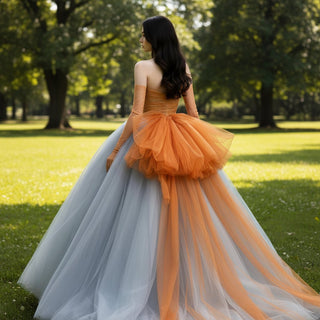 Quinceanera Dresses and Gowns with Grey and Gold - Rosymae