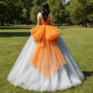 Quinceanera Dresses and Gowns with Grey and Gold - Rosymae