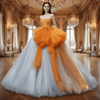 Quinceanera Dresses and Gowns with Grey and Gold - Rosymae