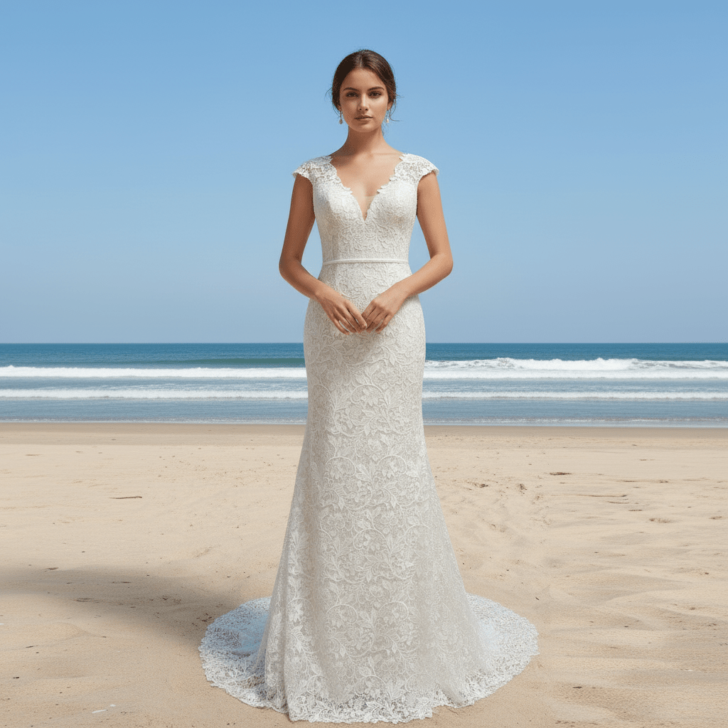 romantic lace elegant mermaid wedding dress Designer Shimmery Lace Strapless Corset Mermaid Wedding Dress