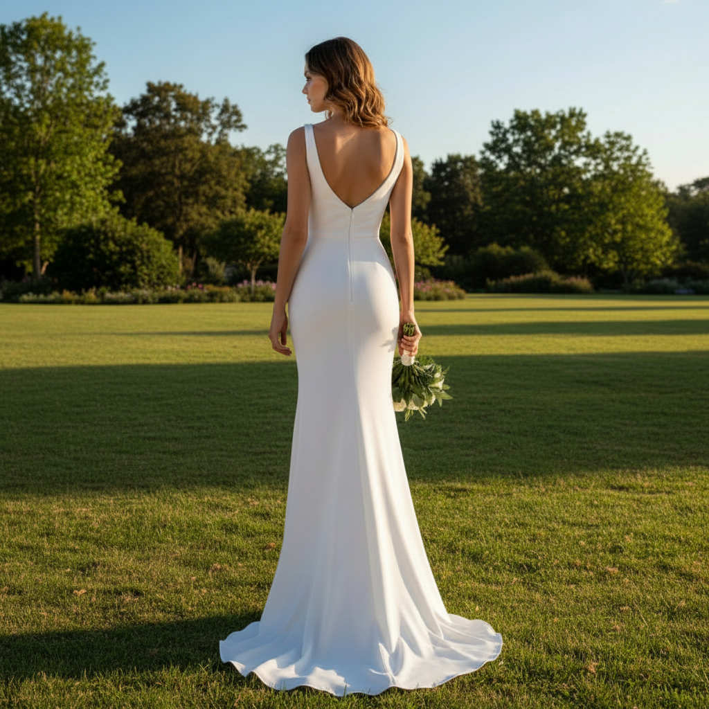 Open Back Backless Simpler Mermaid Wedding Dress Rosymae Open Back Backless Simpler Mermaid Wedding Dress Rosymae