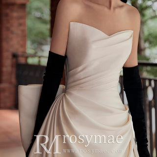 Wedding Dress with Bowknot