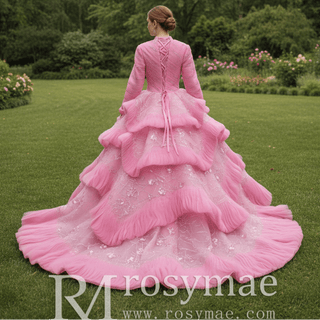 Ruffles Babay Blue Quinceanera Dress Robes De Soirée Vestidos De 15 Anos - Rosymae