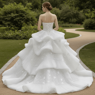 Ruffles Babay Blue Quinceanera Dress Robes De Soirée Vestidos De 15 Anos - Rosymae