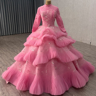 Ruffles Babay Blue Quinceanera Dress Robes De Soirée Vestidos De 15 Anos - Rosymae
