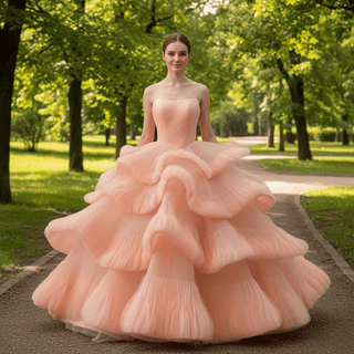 Ruffles Babay Blue Quinceanera Dress Robes De Soirée Vestidos De 15 Anos - Rosymae