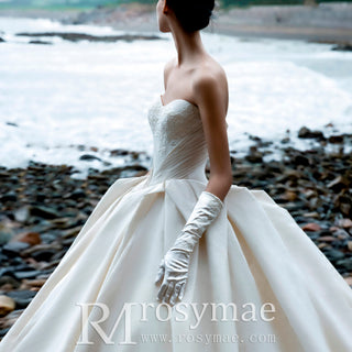 Ball Gown Satin Beach Wedding Dresses at affordable Price