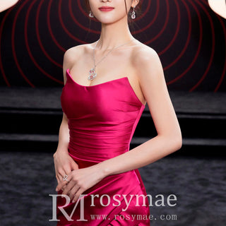 Affordable High Slit Prom Dresses with Scoop Neckline