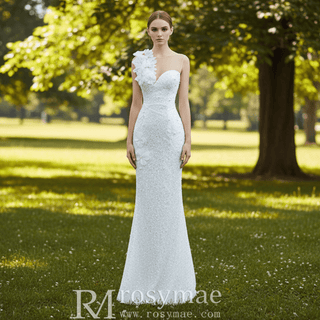 Shiny Beaded Mermaid Wedding Dress with Detachable Skirt - Rosymae