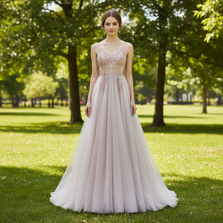 Spaghetti Straps Mother of The Bride Dress With High Slit