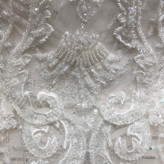 Sparkly Luxury Ball Gown Princess Wedding Dress with Off the Shoulder - Rosymae