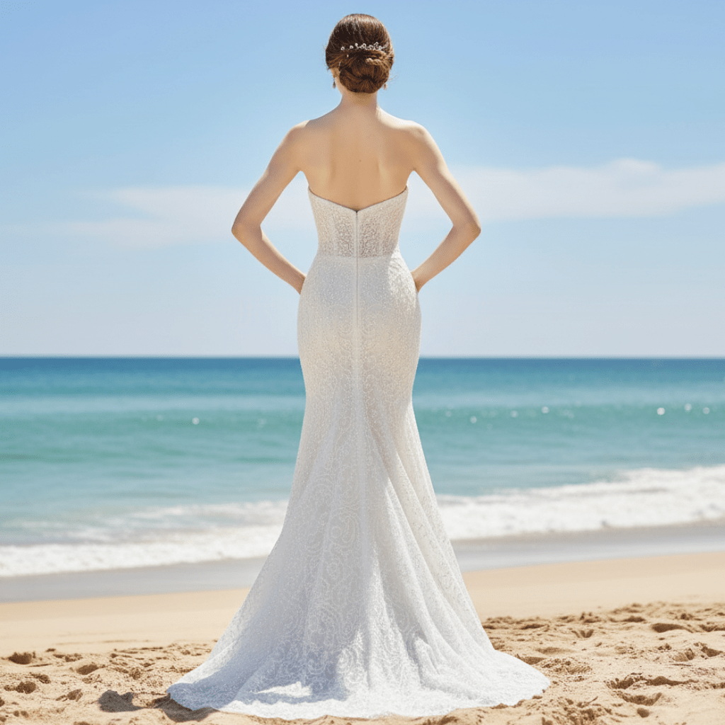 Sparkly Sequin Lace Mermaid Wedding Dresses - Rosymae
