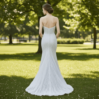 Sparkly Sequin Lace Mermaid Wedding Dresses - Rosymae
