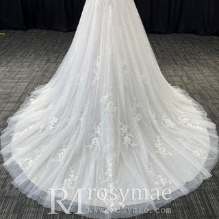 Gorgeous Square Neckline Wedding Dresses with Tulle Lace