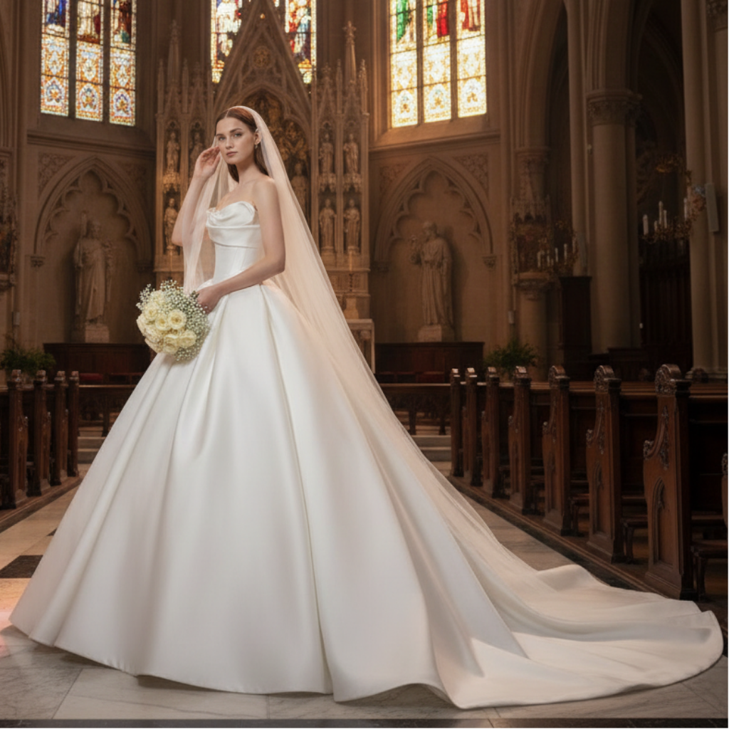 Azazie Elegant Satin Chapel Train Wedding Dress With Slit Reviews Strapless Basque Waist Ball Gown Satin Azazie Elegant Satin Chapel Train Wedding Dress With Slit Reviews Strapless Basque Waist Ball Gown Satin