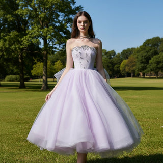 Strapless Pink Women's Cocktail & Party Dresses with Low Back - Rosymae